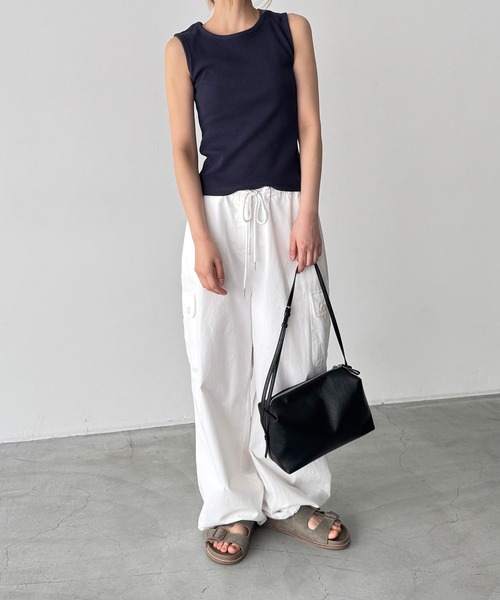 CANAL JEAN(キャナルジーン)の「El mar サーマルクルーネックタンクトップ(タンクトップ・レディース・ネイビー/グレー/アイボリー・ONE SIZE)」の6枚目の写真