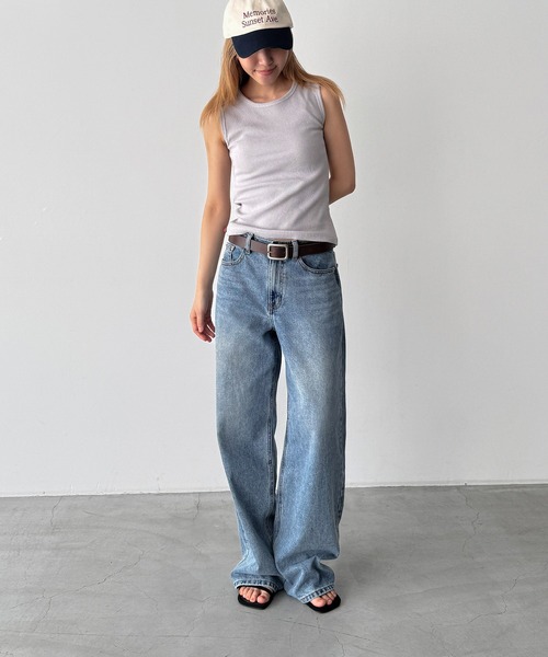 CANAL JEAN(キャナルジーン)の「El mar サーマルクルーネックタンクトップ(タンクトップ・レディース・ネイビー/グレー/アイボリー・ONE SIZE)」の12枚目の写真
