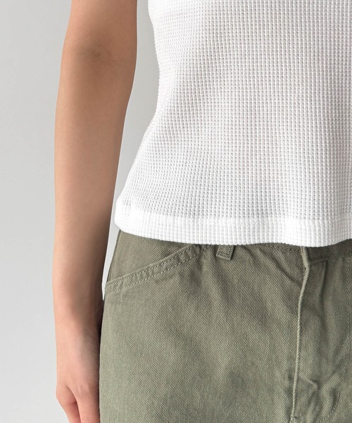 CANAL JEAN(キャナルジーン)の「El mar サーマルクルーネックタンクトップ(タンクトップ・レディース・ネイビー/グレー/アイボリー・ONE SIZE)」の17枚目の写真