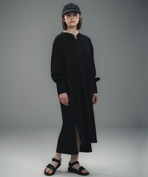 +phenix（プラスフェニックス）の「+phenix(プラスフェニックス)LONG CUFF CUT-AND-SEW DRESS / ロングカフ カットソードレス（ワンピース）」