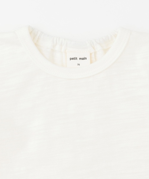 petit main（プティマイン）の「パイルサロペットセット 2（ロンパース・キッズ・オレンジ/アイボリー/グリーン・80ｃｍ/70cm）」の10枚目の写真