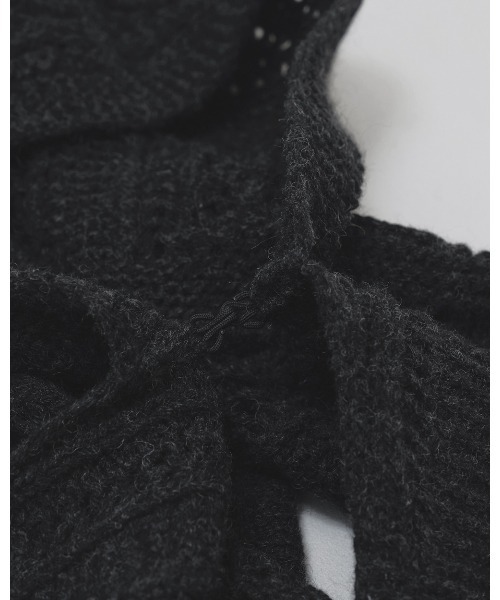 TODAYFUL(トゥデイフル)の「Cable Hoodie Muffler(マフラー・レディース・チャコールグレー/モカ・FREE)」の12枚目の写真