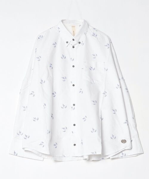 fridge(フリッジ)の「【SHINYAKOZUKA】シンヤコズカ GIANT SHIRT (ISSUE#7)(Tシャツ/カットソー・メンズ・ライトブルー/ホワイト/ブラック・MEDIUM/SMALL)」の1枚目の写真