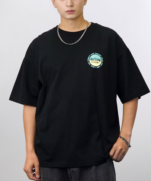 Ammie(アミー)の「グラフィック Tシャツ ワイド シルエット トップス(Tシャツ/カットソー・メンズ・ホワイト系その他3/ブラック系5/ブラック系3/ホワイト系その他4/ブラック系6/ブラック系7/ブラック系4/ブラック系8/ブラック系9・M/L)」の12枚目の写真