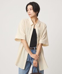 シャーリング ブラウス