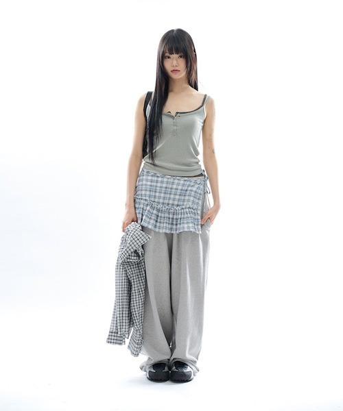 raucohouse(ラウコハウス)の「ロングウエストルーズスウェットパンツ(スウェットパンツ・レディース・ブラック/グレー/オートミール/チャコール・FREE)」の20枚目の写真
