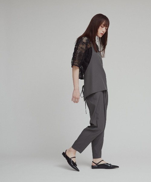 W:Huku(フーク)の「【W:Huku / シルキーサマーツイル】ホルターネック キャミソール / Silky Summer Twill Halter-Neck Camisole(キャミソール・レディース・ベージュ/グレー/ブラック・FREE)」の9枚目の写真