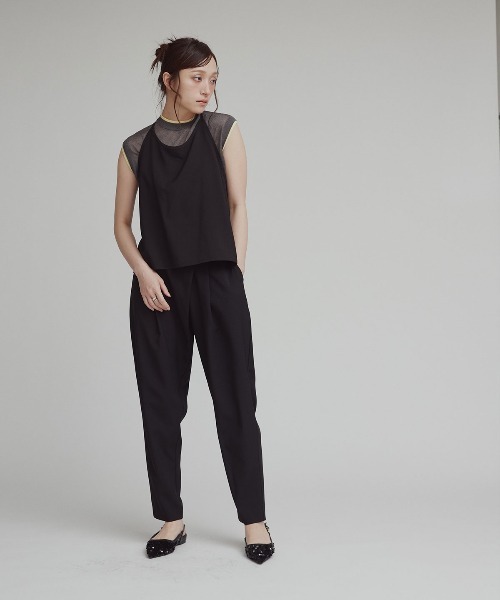 W:Huku(フーク)の「【W:Huku / シルキーサマーツイル】ホルターネック キャミソール / Silky Summer Twill Halter-Neck Camisole(キャミソール・レディース・ベージュ/グレー/ブラック・FREE)」の13枚目の写真