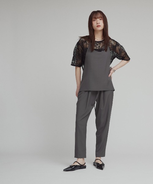 W:Huku(フーク)の「【W:Huku / シルキーサマーツイル】ホルターネック キャミソール / Silky Summer Twill Halter-Neck Camisole(キャミソール・レディース・ベージュ/グレー/ブラック・FREE)」の14枚目の写真