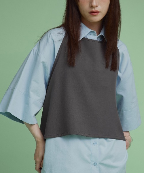 W:Huku(フーク)の「【W:Huku / シルキーサマーツイル】ホルターネック キャミソール / Silky Summer Twill Halter-Neck Camisole(キャミソール・レディース・ベージュ/グレー/ブラック・FREE)」の15枚目の写真