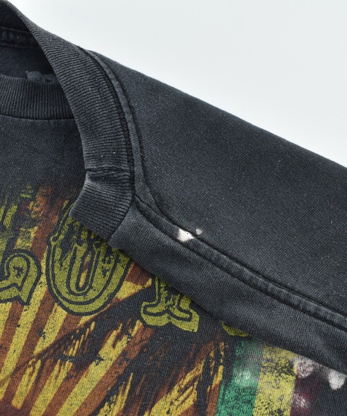 VINTAGE(ヴィンテージ)の「【USED】BOB MARLEY “BOB MARLEY&Lion“ バンドTシャツ(Tシャツ/カットソー・メンズ・ブラック・X-LARGE)」の8枚目の写真