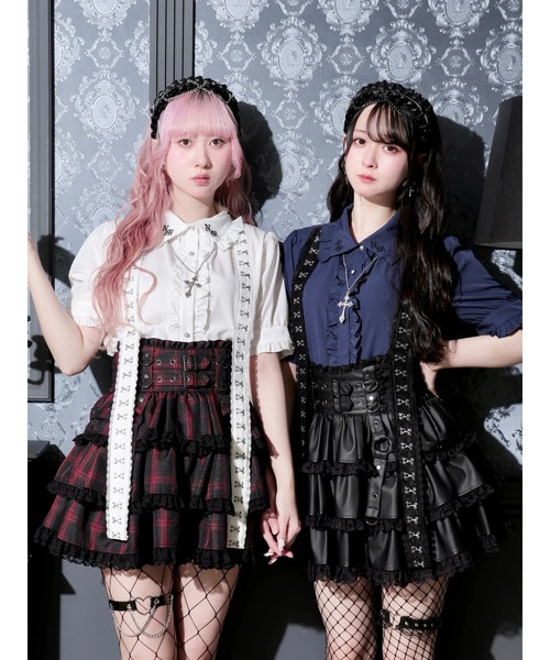 NOEMIE(ノエミー)の「襟刺繍レースホックネックレス付きブラウス(シャツ/ブラウス・レディース・ネイビー/オフホワイト/ブラック・M)」の11枚目の写真