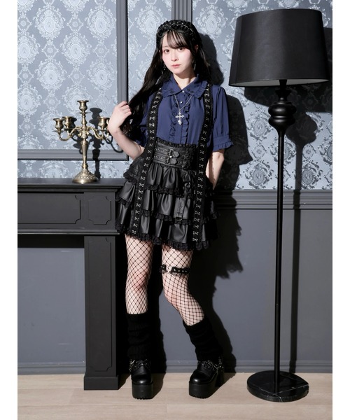 NOEMIE(ノエミー)の「襟刺繍レースホックネックレス付きブラウス(シャツ/ブラウス・レディース・ネイビー/オフホワイト/ブラック・M)」の17枚目の写真