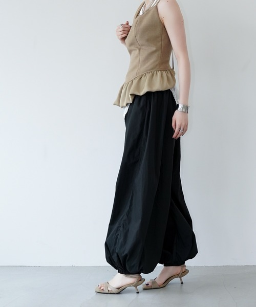 chuclla(チュクラ)の「バルーンシルエットワイドパンツ chw26s364(その他パンツ・レディース・ブラック・S/M/L)」の3枚目の写真