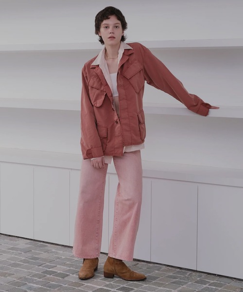 AUTHEN(オーセン)の「【AUTHEN】オーセン/ JUMBLE DYE LOW RISE WIDE LEG(レディース)(デニムパンツ・メンズ・ベージュ・23inch/27inch)」の7枚目の写真