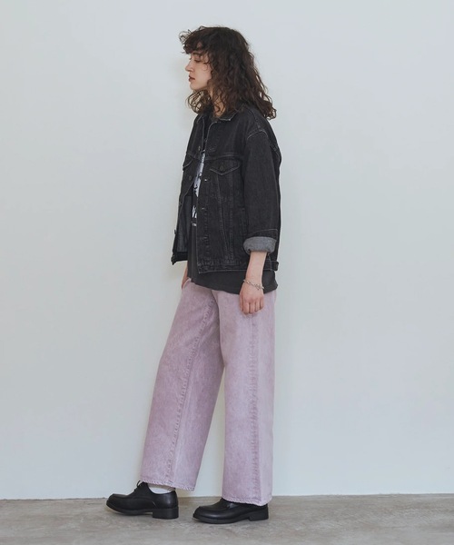 AUTHEN(オーセン)の「【AUTHEN】オーセン/ JUMBLE DYE LOW RISE WIDE LEG(レディース)(デニムパンツ・メンズ・ベージュ・23inch/27inch)」の6枚目の写真