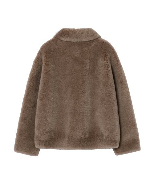 LEFTSEOUL（レフトソウル）の「リアルウールデイリージャケット [ダークベージュ]（ムートンコート・レディース・その他・MEDIUM/SMALL）」の3枚目の写真