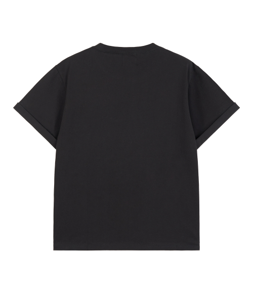 PITCHBLACK（ピッチブラック）の「TYPEWRITER CROSS CROP TEE (BLACK)（Tシャツ/カットソー・メンズ・その他・MEDIUM/LARGE/X-LARGE）」の2枚目の写真