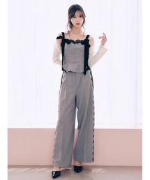 SNIDEL | 【セットアップ対応】シンプルタックレーストリムパンツ(その他パンツ)