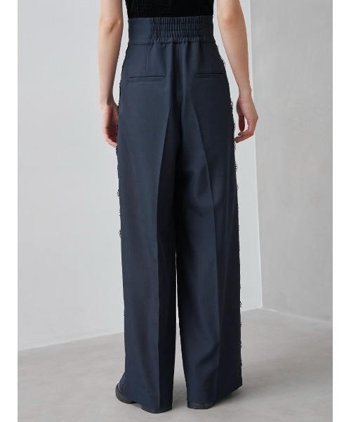 SNIDEL(スナイデル)の「【セットアップ対応】シンプルタックレーストリムパンツ(その他パンツ・レディース・チェック/ネイビー/グレー・0/1)」の7枚目の写真