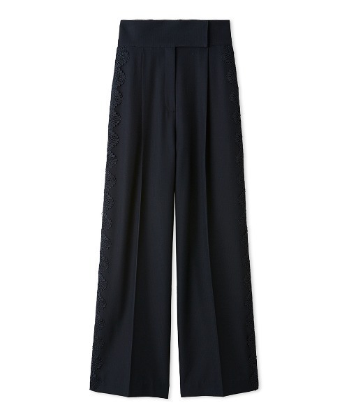 SNIDEL(スナイデル)の「【セットアップ対応】シンプルタックレーストリムパンツ(その他パンツ・レディース・チェック/ネイビー/グレー・0/1)」の12枚目の写真