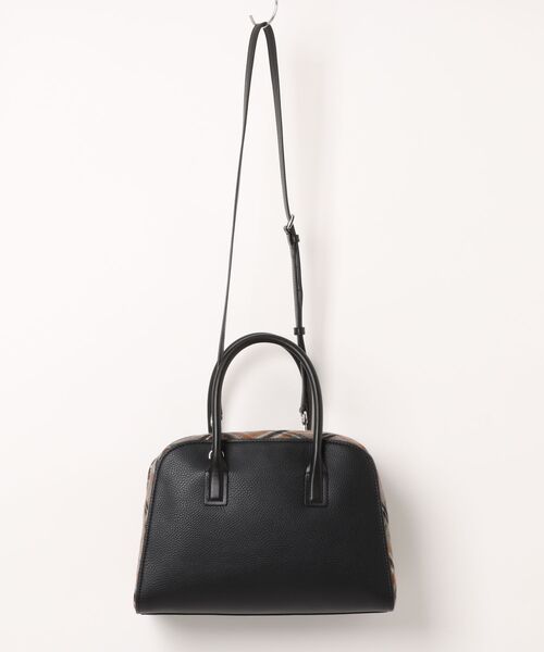 MICHAEL KORS（マイケルコース）の「ASHTON スムース ＆ プレイド ウールブレンド サッチェル ミディアム（ハンドバッグ・レディース・ブラック・FREE）」の2枚目の写真