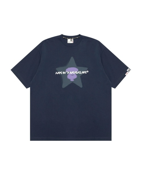 AAPE BY A BATHING APE(エーエイプバイアベイシングエイプ)の「AAPE MAIN TEE(Tシャツ/カットソー・メンズ・アイボリー/ネイビー・MEDIUM/SMALL/LARGE/X-LARGE)」の2枚目の写真
