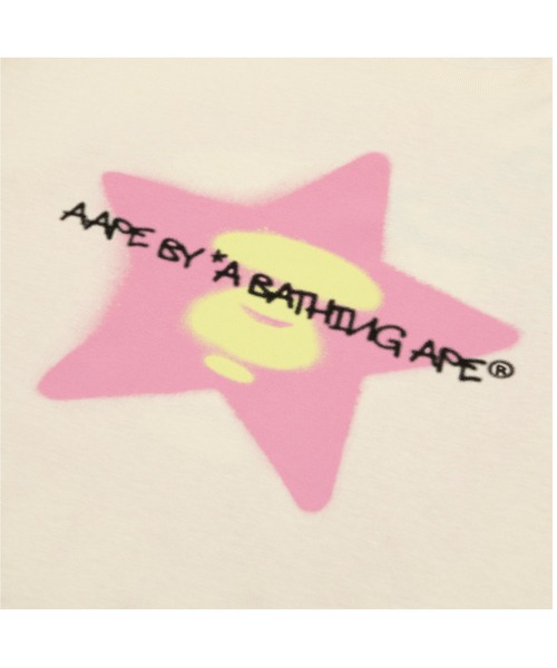 AAPE BY A BATHING APE(エーエイプバイアベイシングエイプ)の「AAPE MAIN TEE(Tシャツ/カットソー・メンズ・アイボリー/ネイビー・MEDIUM/SMALL/LARGE/X-LARGE)」の4枚目の写真