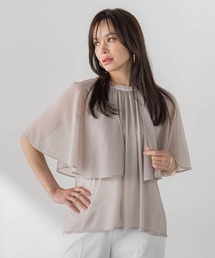 Viaggio Blu（ビアッジョブルー）の「トリコットシフォンカットソー（Tシャツ/カットソー）」