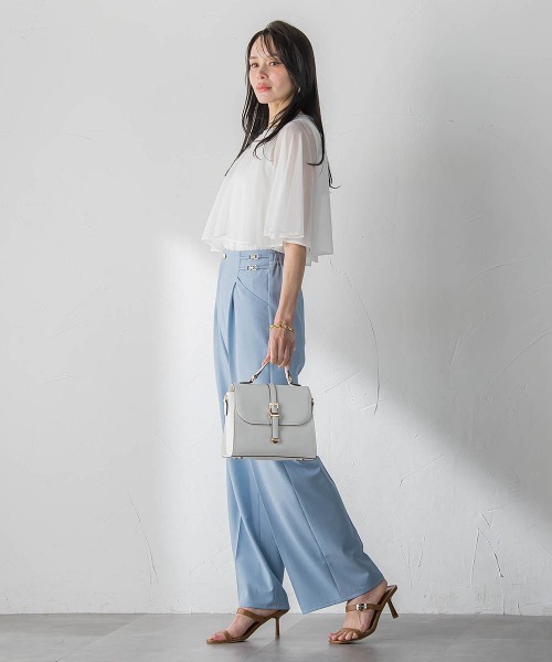 Viaggio Blu(ビアッジョブルー)の「トリコットシフォンカットソー(Tシャツ/カットソー・レディース・ベージュ・M)」の9枚目の写真