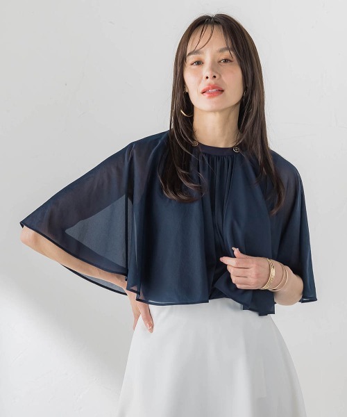 Viaggio Blu(ビアッジョブルー)の「トリコットシフォンカットソー(Tシャツ/カットソー・レディース・ベージュ・M)」の19枚目の写真