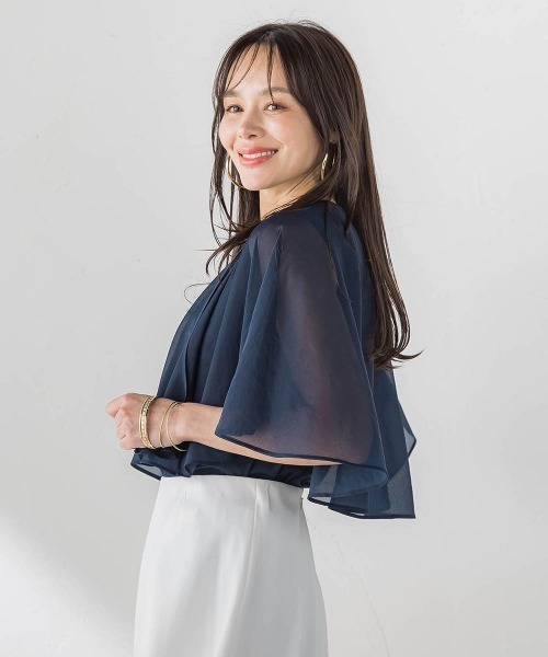 Viaggio Blu(ビアッジョブルー)の「トリコットシフォンカットソー(Tシャツ/カットソー・レディース・ベージュ・M)」の21枚目の写真