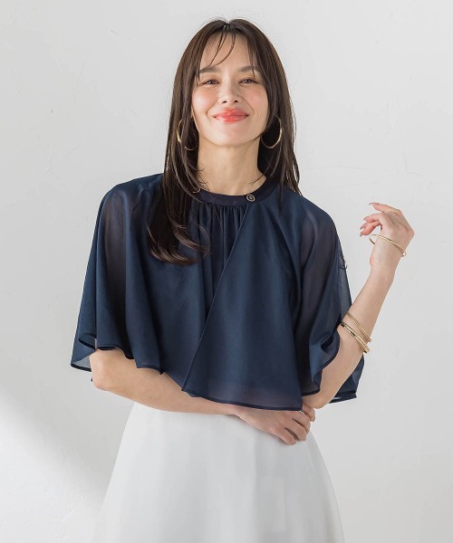 Viaggio Blu(ビアッジョブルー)の「トリコットシフォンカットソー(Tシャツ/カットソー・レディース・ベージュ・M)」の20枚目の写真