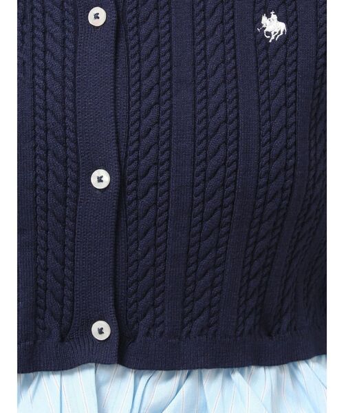LAGUNAMOON(ラグナムーン)の「【POLO BCSコラボ】バルーンケーブルニットカーディガン(カーディガン/ボレロ・レディース・チャコールグレー/ブラウン/その他1/レッド/ネイビー・FREE)」の13枚目の写真