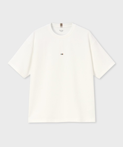 Paul Smith(ポールスミス)の「【ラウンジウェアー】“Signature Stripe” クルーネックTシャツ【853416 7393A】(Tシャツ/カットソー・メンズ・ホワイト/ブラック・LARGE/MEDIUM)」の1枚目の写真