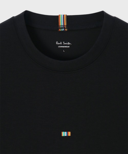Paul Smith(ポールスミス)の「【ラウンジウェアー】“Signature Stripe” クルーネックTシャツ【853416 7393A】(Tシャツ/カットソー・メンズ・ホワイト/ブラック・LARGE/MEDIUM)」の5枚目の写真