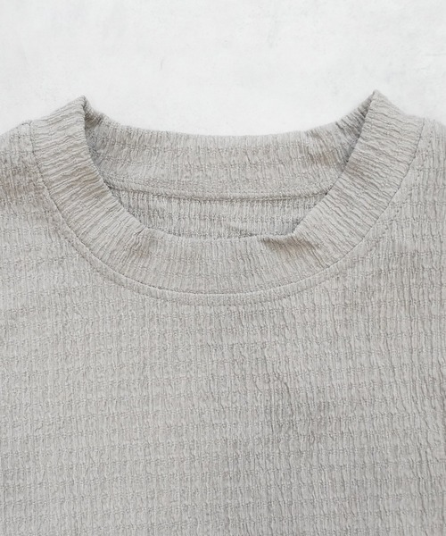 SELECT LEVERY(セレクトリベリー)の「速乾 シャーリングドビー織りプルオーバー(Tシャツ/カットソー・レディース・ブラック/カーキ/ベージュ・LARGE/MEDIUM)」の15枚目の写真