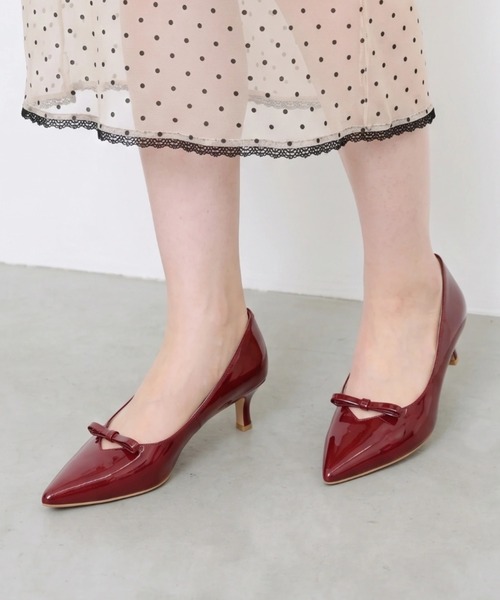 Launa lea(ラウナレア)の「【26秋冬】ミニリボンポインテッドトゥパンプス(0637)(パンプス・レディース・ブラック/グレー系その他/アイボリー/ワイン・22.0cm/22.5cm/23.0cm/23.5cm/24.0cm/24.5cm/25.0cm)」の4枚目の写真