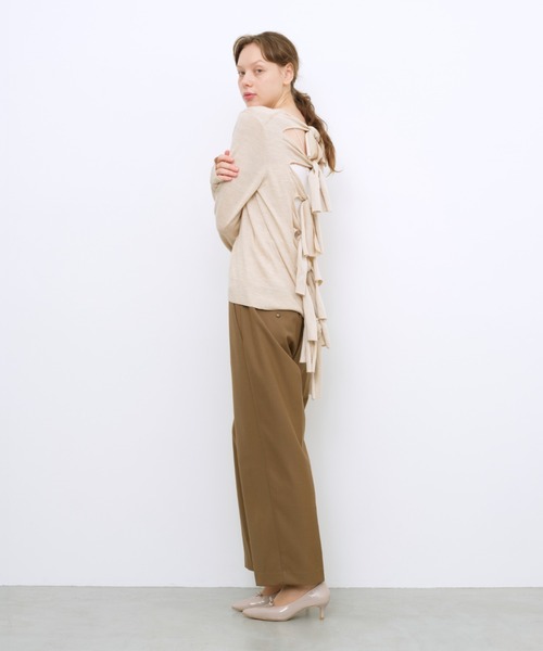 Launa lea(ラウナレア)の「【26秋冬】ミニリボンポインテッドトゥパンプス(0637)(パンプス・レディース・ブラック/グレー系その他/アイボリー/ワイン・22.0cm/22.5cm/23.0cm/23.5cm/24.0cm/24.5cm/25.0cm)」の6枚目の写真