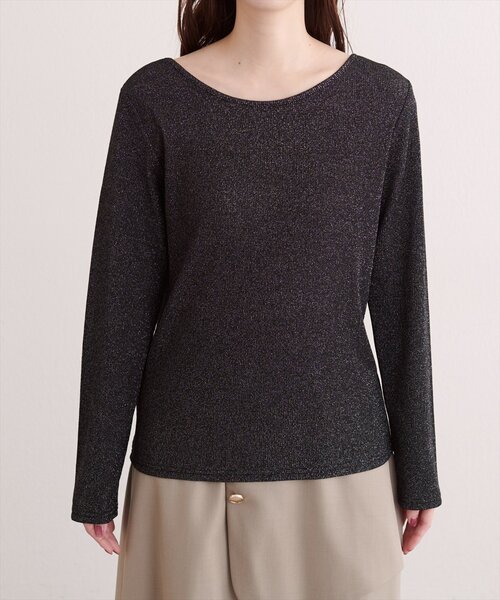 natural couture(ナチュラルクチュール)の「前後2WAYプルオーバー(Tシャツ/カットソー・レディース・シルバー/ブラック/グレイッシュベージュ・FREE)」の17枚目の写真
