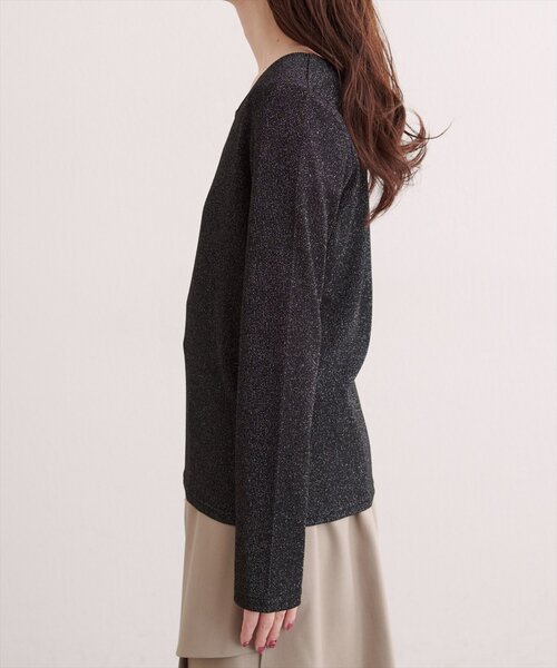 natural couture(ナチュラルクチュール)の「前後2WAYプルオーバー(Tシャツ/カットソー・レディース・シルバー/ブラック/グレイッシュベージュ・FREE)」の18枚目の写真