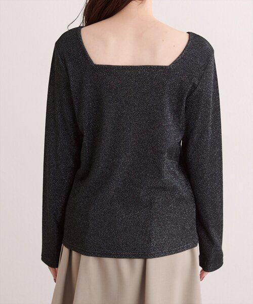 natural couture(ナチュラルクチュール)の「前後2WAYプルオーバー(Tシャツ/カットソー・レディース・シルバー/ブラック/グレイッシュベージュ・FREE)」の19枚目の写真