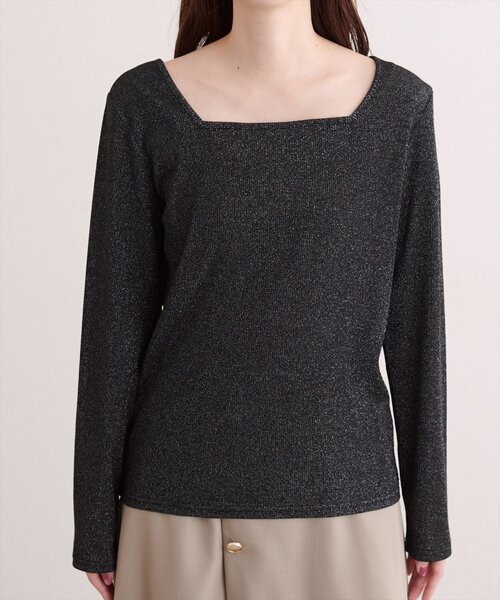 natural couture(ナチュラルクチュール)の「前後2WAYプルオーバー(Tシャツ/カットソー・レディース・シルバー/ブラック/グレイッシュベージュ・FREE)」の20枚目の写真