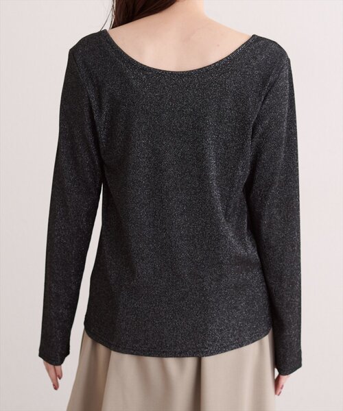 natural couture(ナチュラルクチュール)の「前後2WAYプルオーバー(Tシャツ/カットソー・レディース・シルバー/ブラック/グレイッシュベージュ・FREE)」の21枚目の写真
