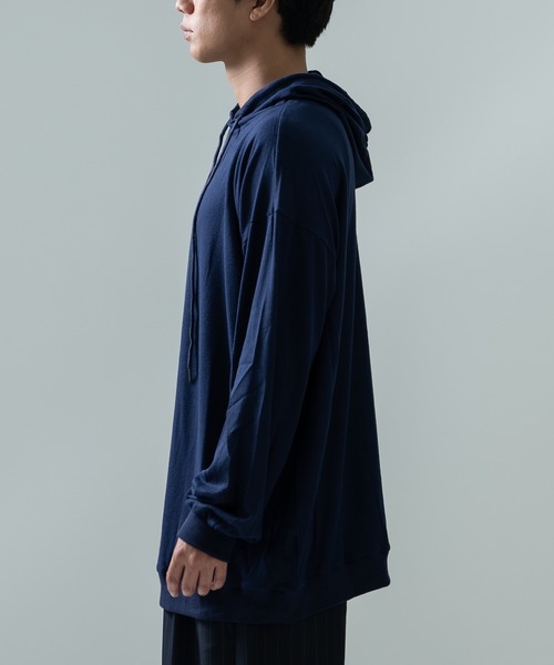 Crownor(クラウノアー)の「ワイドスリーブ ビッグパーカー(パーカー・メンズ・グレー/ブラック/ネイビー/ワイン/モカ・MEDIUM/LARGE)」の19枚目の写真