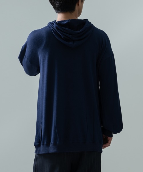 Crownor(クラウノアー)の「ワイドスリーブ ビッグパーカー(パーカー・メンズ・グレー/ブラック/ネイビー/ワイン/モカ・MEDIUM/LARGE)」の20枚目の写真