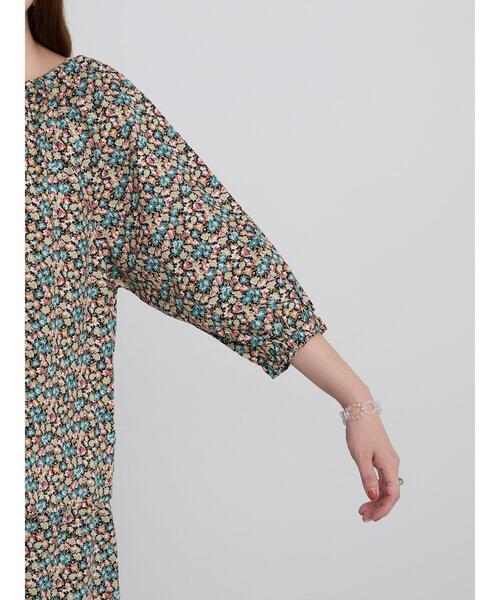 TSUHARU by Samansa Mos2(ツハルバイサマンサモスモス)の「【LIBERTY FABRICS】Floralia柄前後着ブラウス(シャツ/ブラウス・レディース・ブルー/レッド・F)」の7枚目の写真
