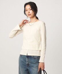 【別注】<Healthknit>レイヤード プルオーバーカットソー