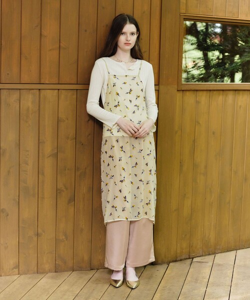 Healthknit（ヘルスニット）の「【別注】＜Healthknit＞レイヤード プルオーバーカットソー（Tシャツ/カットソー・レディース・オフホワイト/ダークブラウン/パープル・FREE）」の11枚目の写真