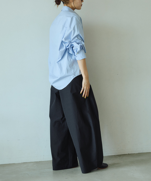 IENA LA BOUCLE(イエナラブークル)の「《追加/接触冷感/撥水》IENA LA BOUCLE タッサーパラシュートバルーンスラックス(スラックス・レディース・ブラック・38/36)」の9枚目の写真